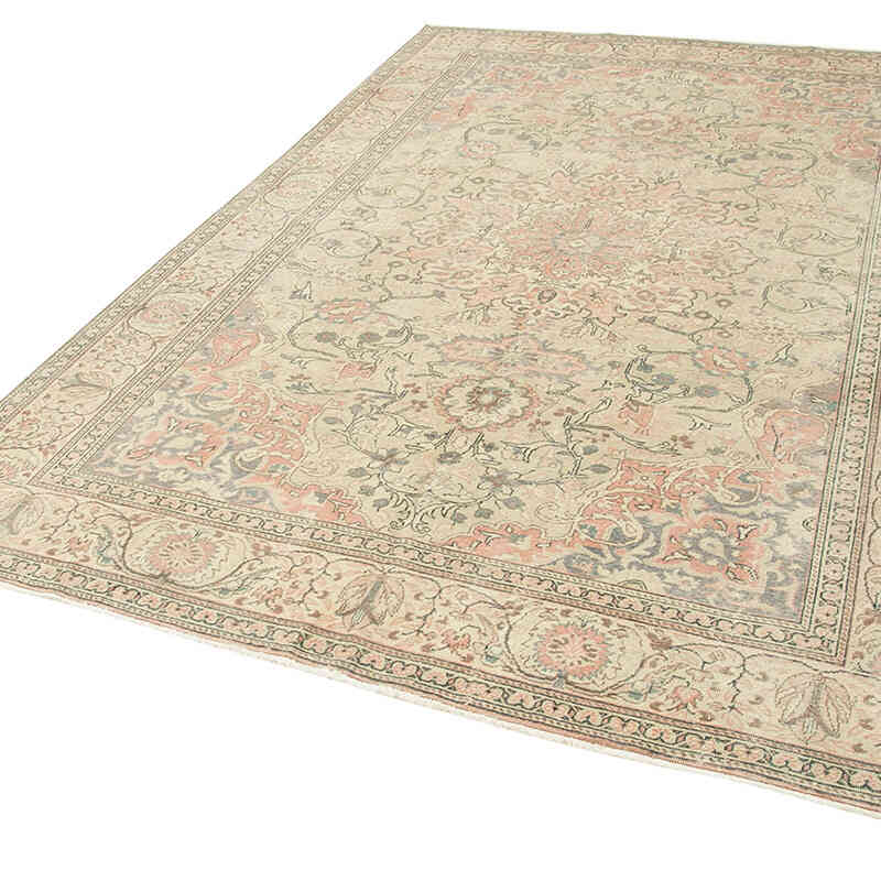 Alfombra Vintage Turca Anudada a Mano - 193 cm x 290 cm - K0075632