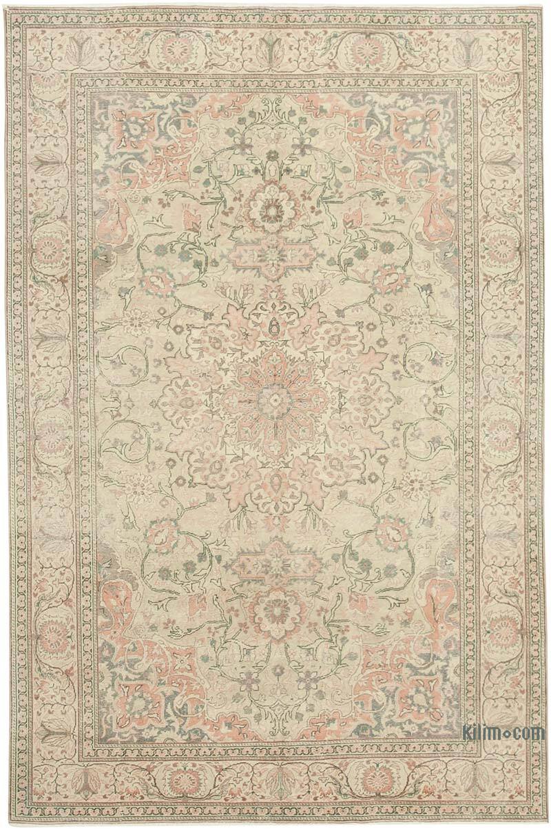 Alfombra Vintage Turca Anudada a Mano - 193 cm x 290 cm - K0075632