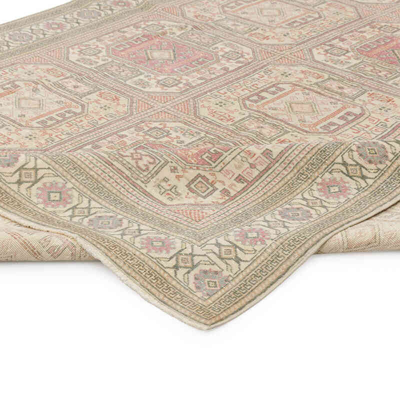 El Dokuma Vintage Halı - 198 cm x 303 cm - K0075633