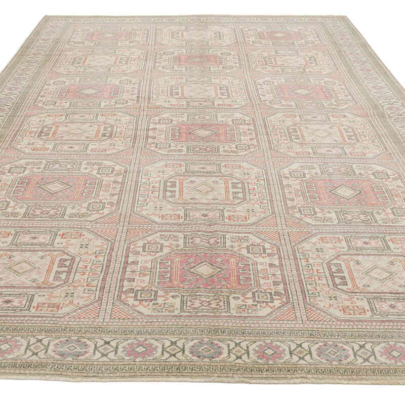 El Dokuma Vintage Halı - 198 cm x 303 cm - K0075633
