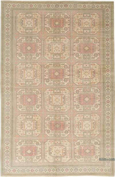 Vintage Turkish Hand-Knotted Rug - 6' 6" x 9' 11" (78" x 119")