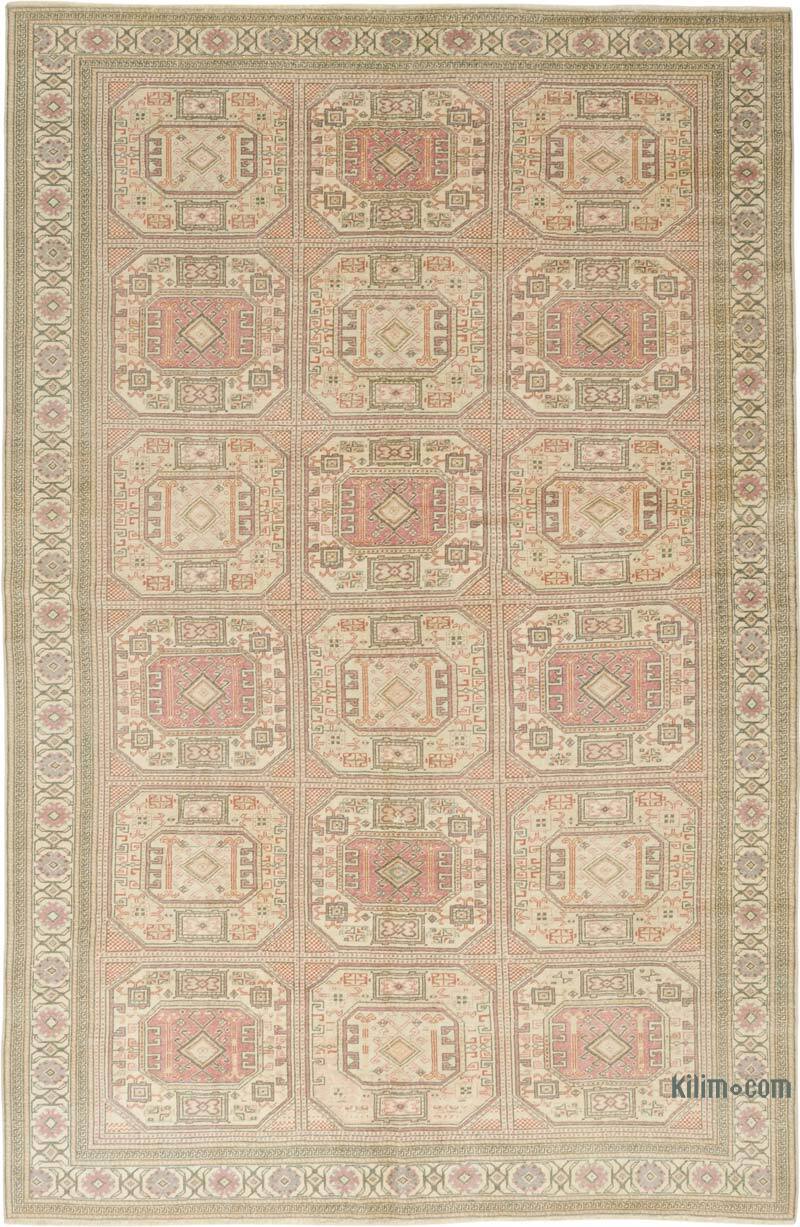 El Dokuma Vintage Halı - 198 cm x 303 cm - K0075633