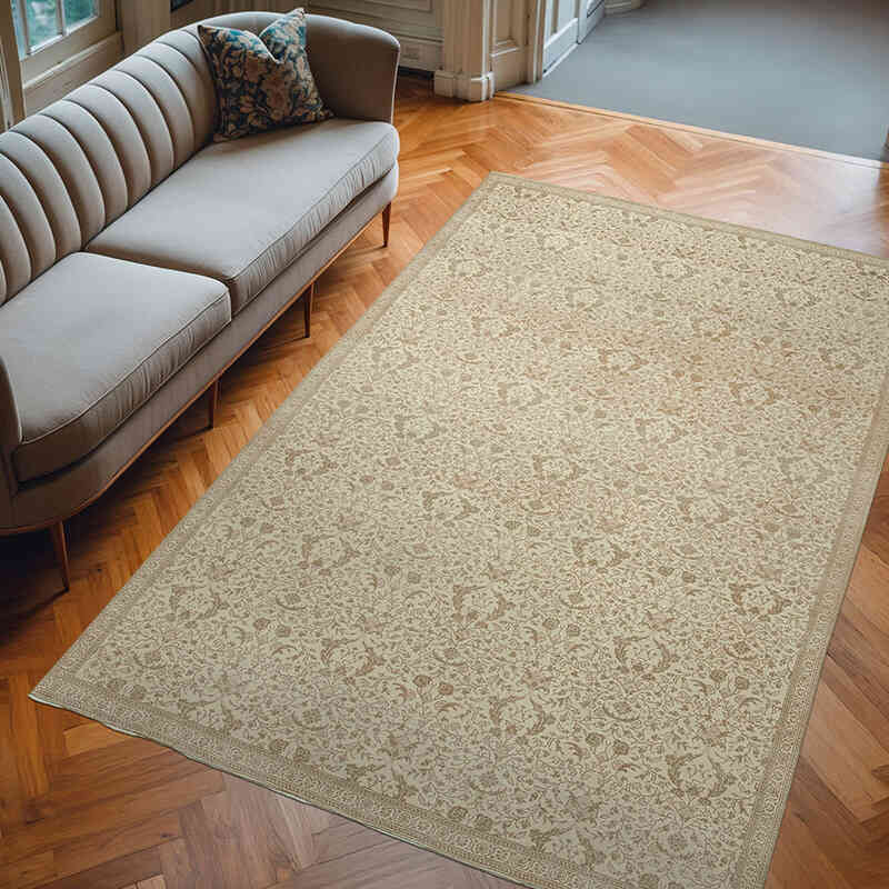 Alfombra Vintage Turca Anudada a Mano - 190 cm x 290 cm - K0075634