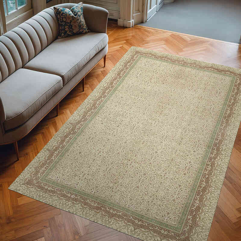 El Dokuma Vintage Halı - 192 cm x 291 cm - K0075635