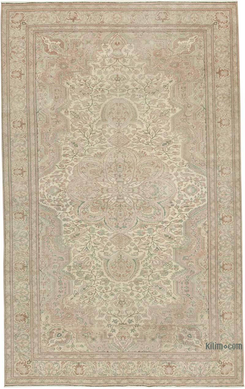 Alfombra Vintage Turca Anudada a Mano - 195 cm x 310 cm - K0075638
