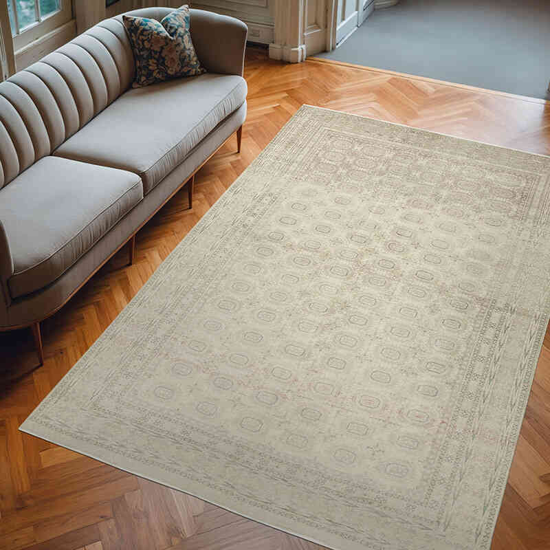 Vintage Turkish Hand-Knotted Rug - 6' 5" x 9' 6" (77" x 114") - K0075641