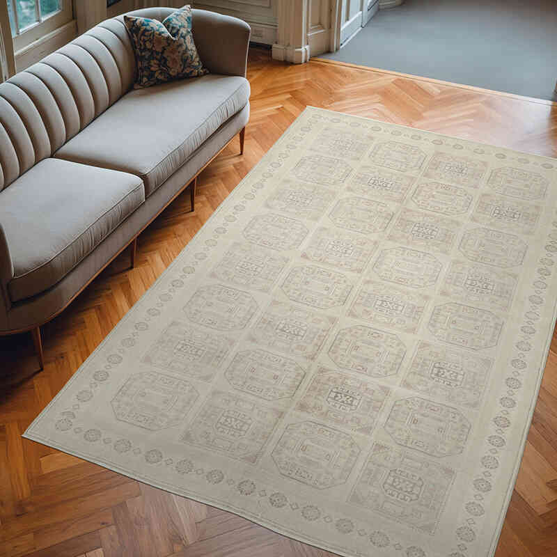 Vintage Turkish Hand-Knotted Rug - 6' 5" x 9' 6" (77" x 114") - K0075643