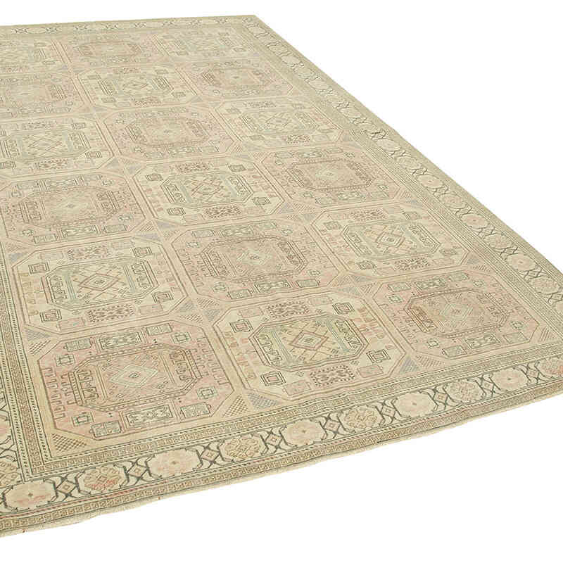 El Dokuma Vintage Halı - 188 cm x 295 cm - K0075644