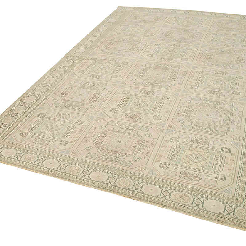 El Dokuma Vintage Halı - 188 cm x 295 cm - K0075644