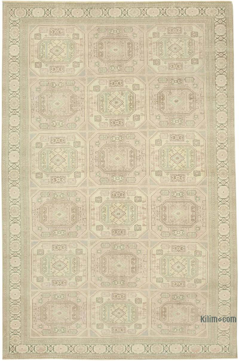 El Dokuma Vintage Halı - 188 cm x 295 cm - K0075644