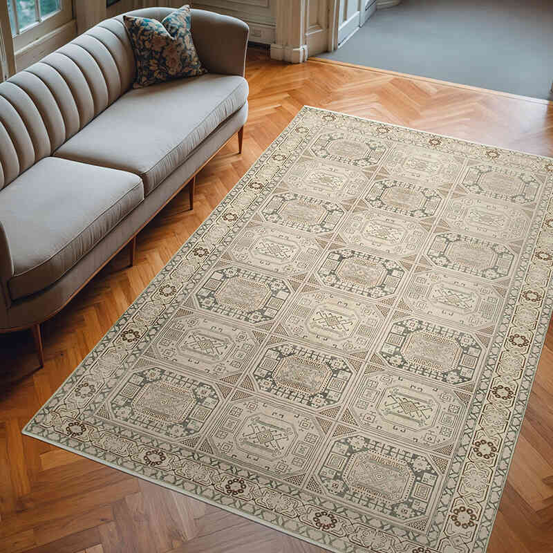 El Dokuma Vintage Halı - 196 cm x 292 cm - K0075645