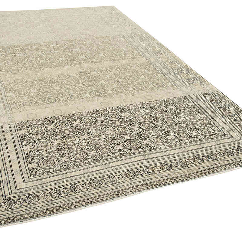 Alfombra Vintage Turca Anudada a Mano - 195 cm x 290 cm - K0075646