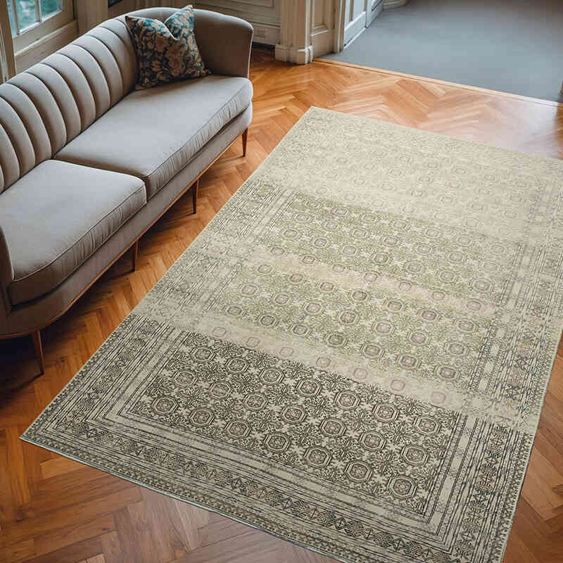 Alfombra Vintage Turca Anudada a Mano - 195 cm x 290 cm - K0075646