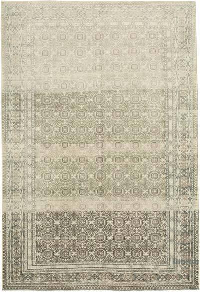 Vintage Turkish Hand-Knotted Rug - 6' 5" x 9' 6" (77" x 114")