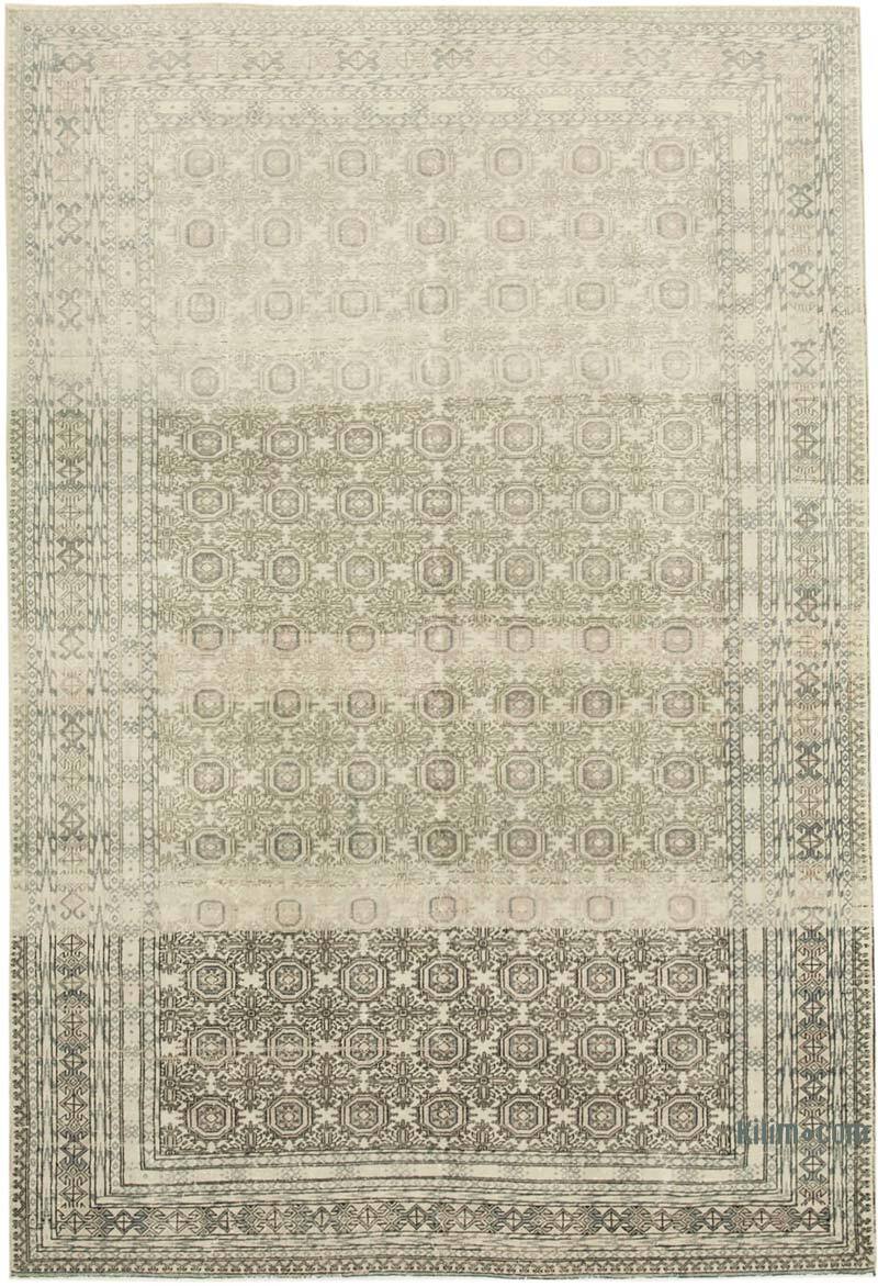 Alfombra Vintage Turca Anudada a Mano - 195 cm x 290 cm - K0075646