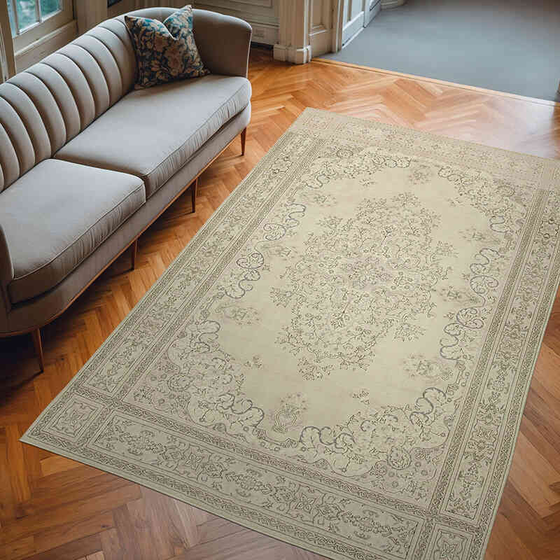 Vintage Turkish Hand-Knotted Rug - 6' 9" x 10' 4" (81" x 124") - K0075647