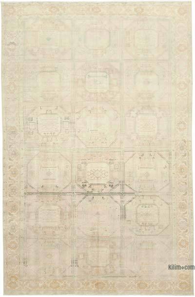 Vintage Turkish Hand-Knotted Rug - 6' 5" x 9' 8" (77" x 116")
