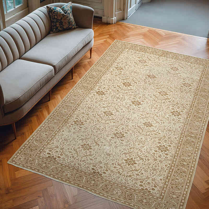 El Dokuma Vintage Halı - 200 cm x 293 cm - K0075653