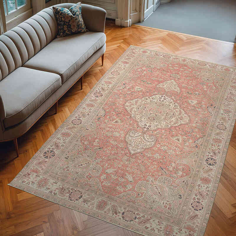 El Dokuma Vintage Halı - 191 cm x 290 cm - K0075654