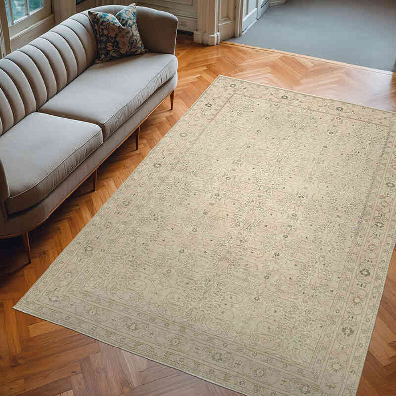 El Dokuma Vintage Halı - 196 cm x 285 cm - K0075655