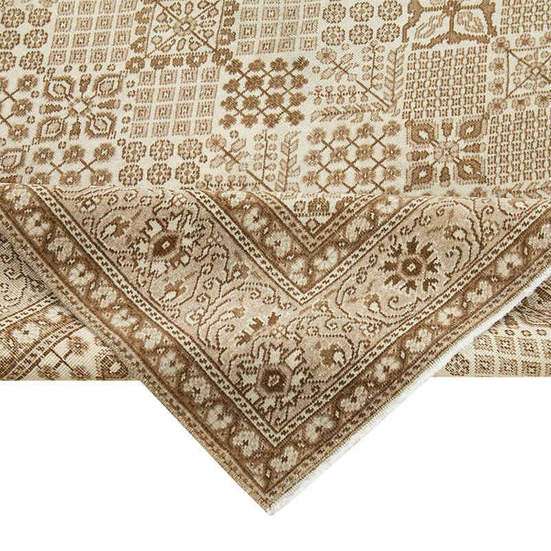 Alfombra Vintage Turca Anudada a Mano - 146 cm x 218 cm - K0075660