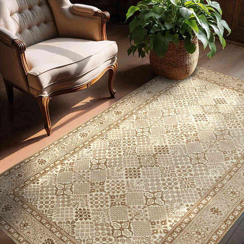 Alfombra Vintage Turca Anudada a Mano - 146 cm x 218 cm - K0075660