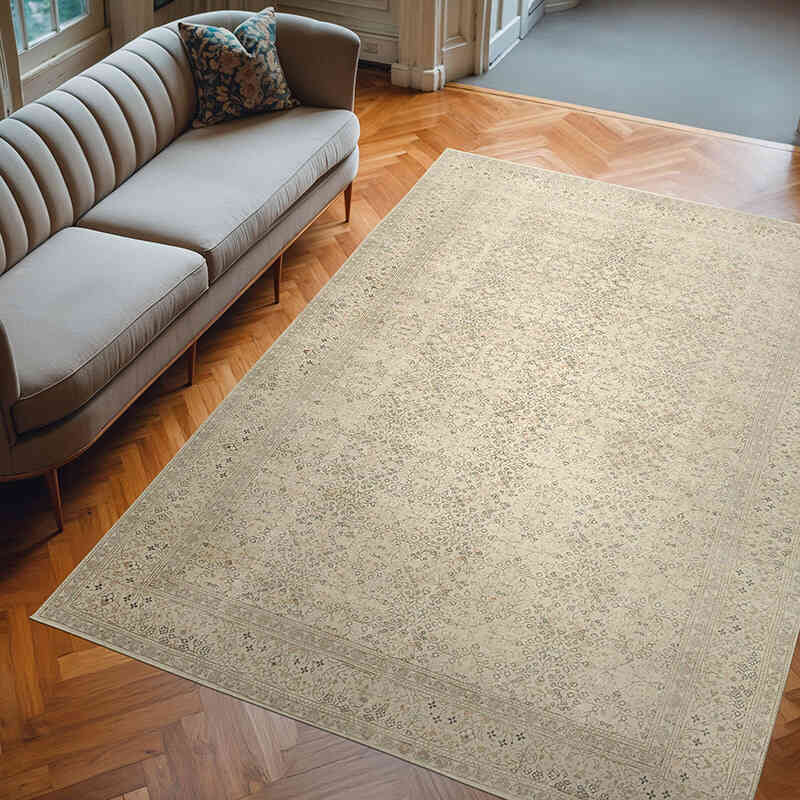Alfombra Vintage Turca Anudada a Mano - 200 cm x 285 cm - K0075662