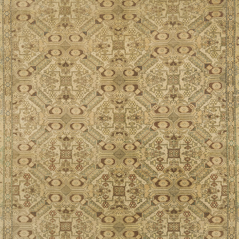 Vintage Turkish Hand-Knotted Rug - 6' 5" x 9' 2" (77" x 110") - K0075663