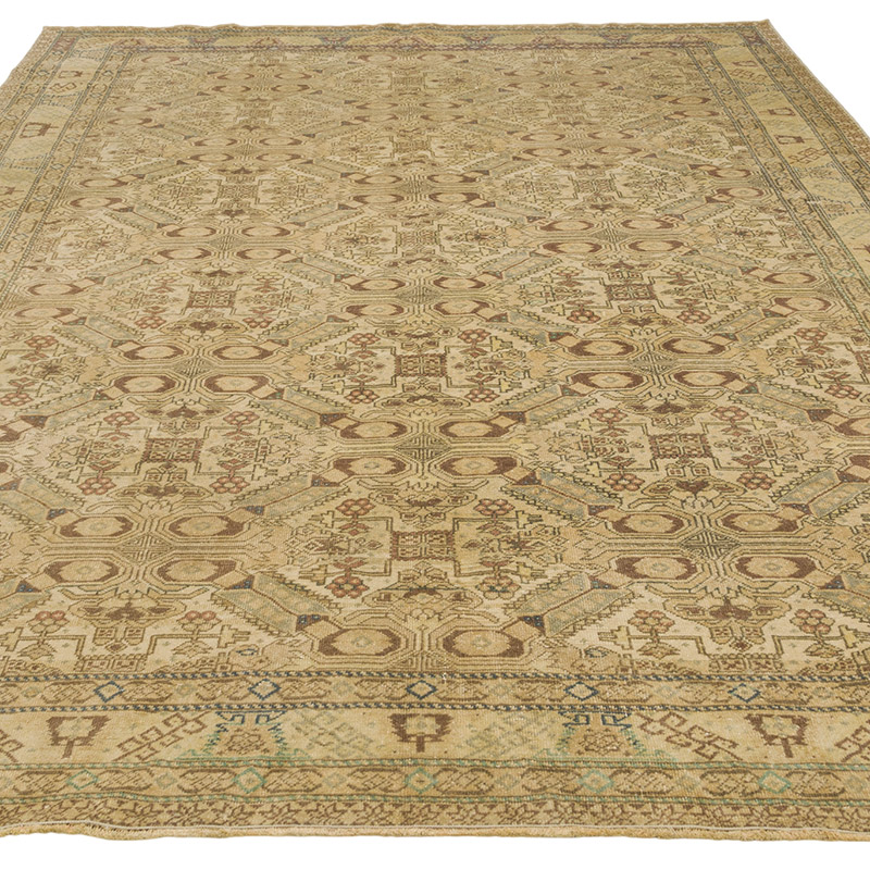 Vintage Turkish Hand-Knotted Rug - 6' 5" x 9' 2" (77" x 110") - K0075663