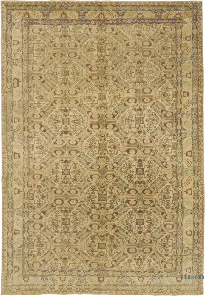 Vintage Turkish Hand-Knotted Rug - 6' 5" x 9' 2" (77" x 110") - K0075663