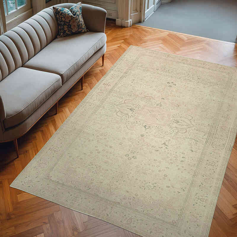 Alfombra Vintage Turca Anudada a Mano - 190 cm x 300 cm - K0075664