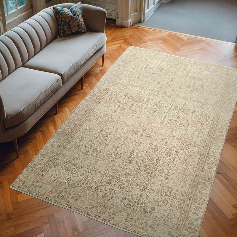 Alfombra Vintage Turca Anudada a Mano - 182 cm x 286 cm - K0075665