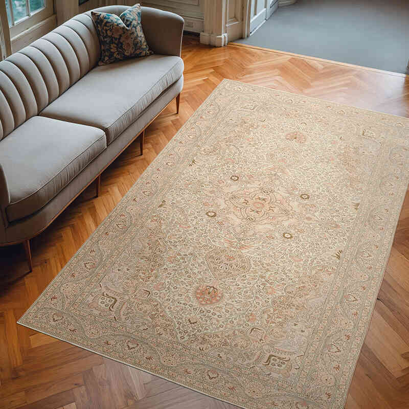 Vintage Turkish Hand-Knotted Rug - 6' 7" x 10' 5" (79" x 125") - K0075666