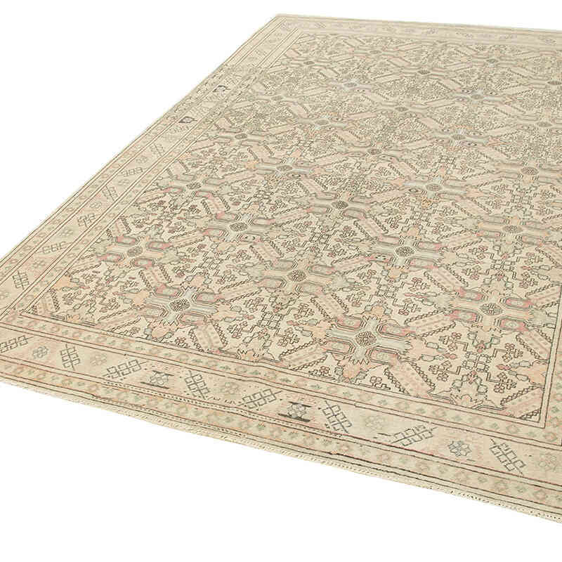 Vintage Turkish Hand-Knotted Rug - 6' 4" x 9' 5" (76" x 113") - K0075670