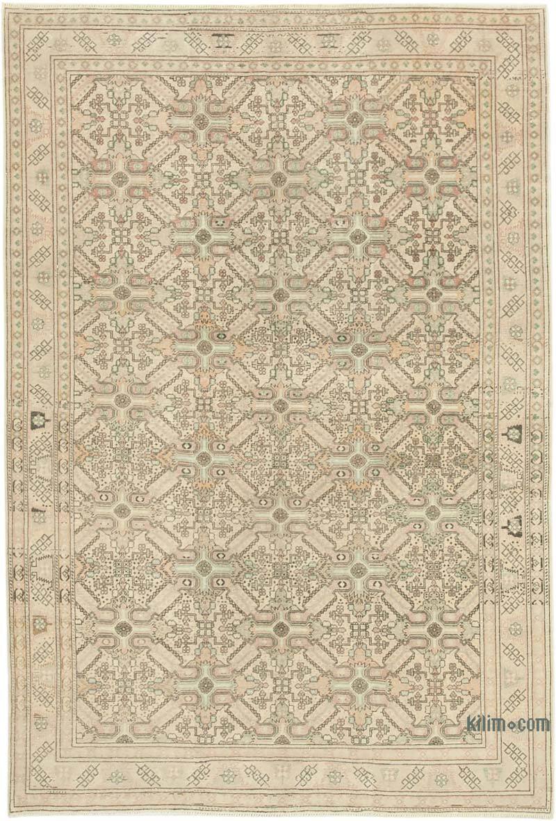 Vintage Turkish Hand-Knotted Rug - 6' 4" x 9' 5" (76" x 113") - K0075670