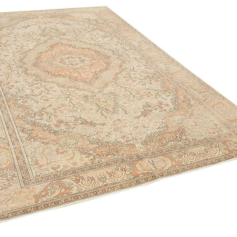Alfombra Vintage Turca Anudada a Mano - 190 cm x 297 cm - K0075672