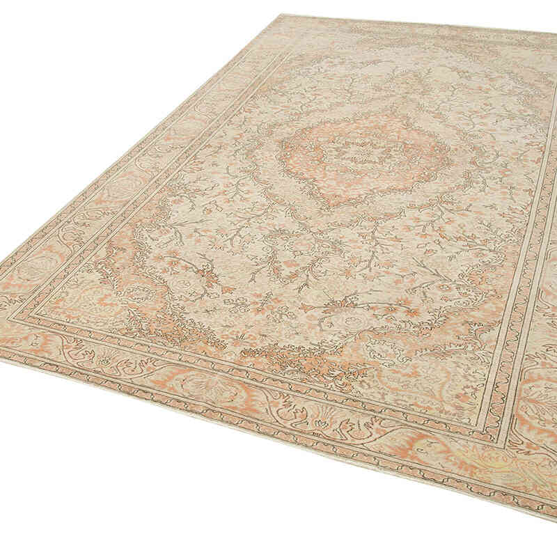 Alfombra Vintage Turca Anudada a Mano - 190 cm x 297 cm - K0075672