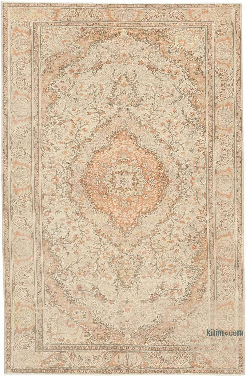 Alfombra Vintage Turca Anudada a Mano - 190 cm x 297 cm - K0075672