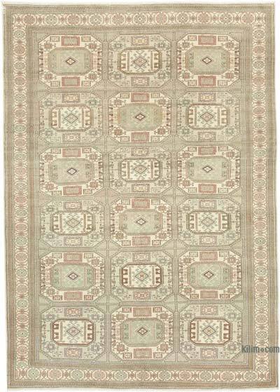 Alfombra Vintage Turca Anudada a Mano - 197 cm x 285 cm