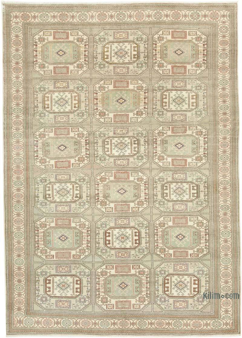 Vintage Turkish Hand-Knotted Rug - 6' 6" x 9' 4" (78" x 112") - K0075678