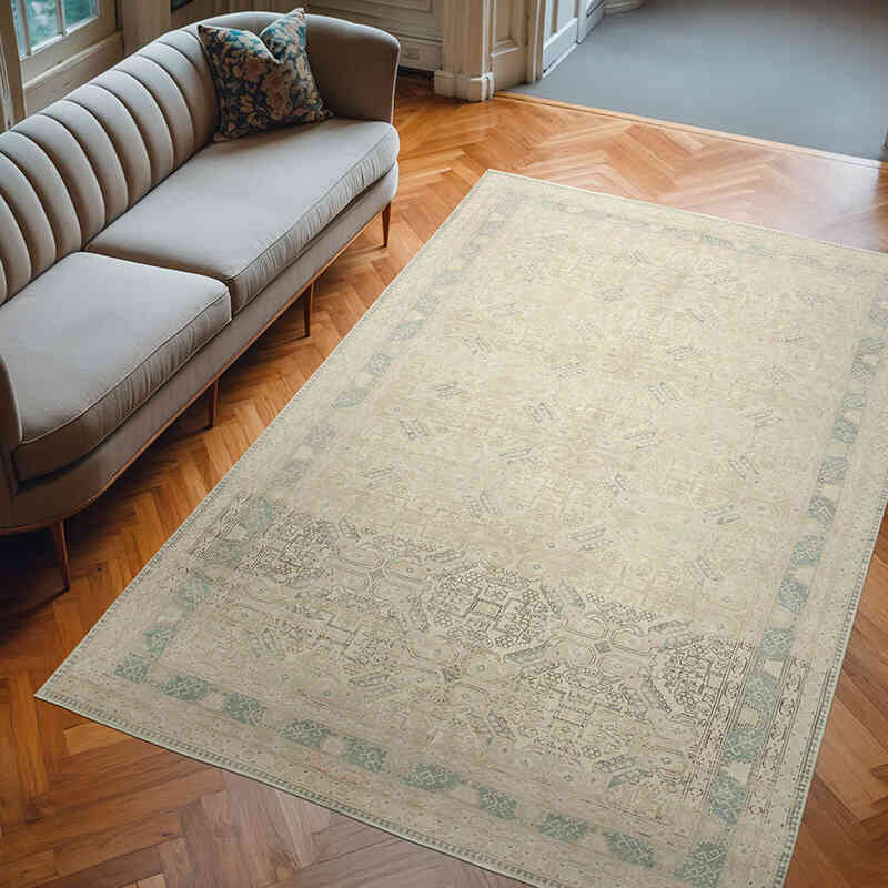 El Dokuma Vintage Halı - 193 cm x 287 cm - K0075680