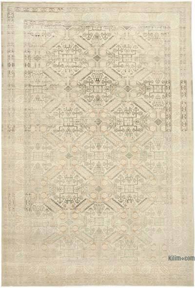 Vintage Turkish Hand-Knotted Rug - 6' 5" x 9' 6" (77" x 114")