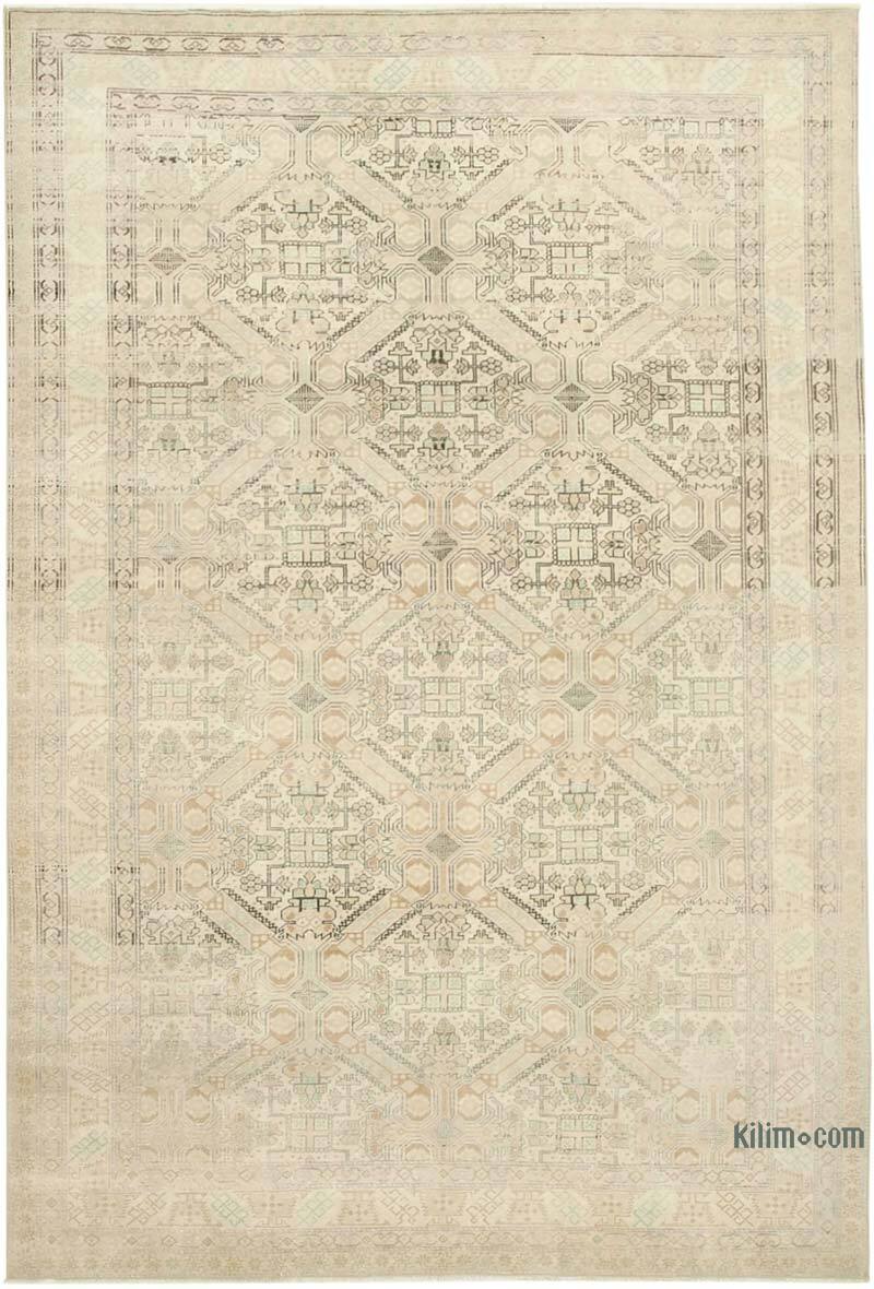 Alfombra Vintage Turca Anudada a Mano - 195 cm x 289 cm - K0075682