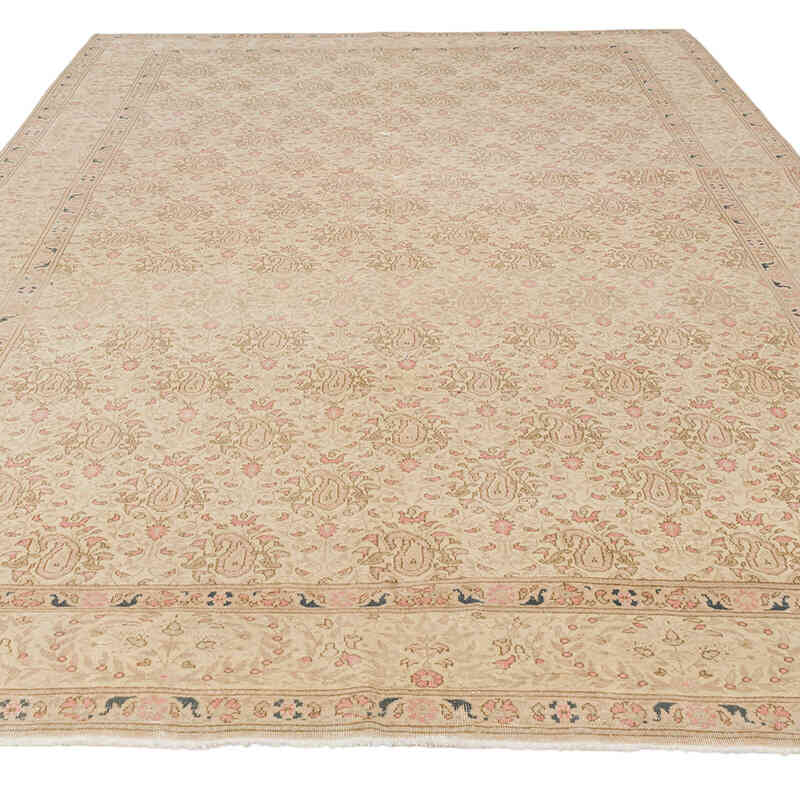 Alfombra Vintage Turca Anudada a Mano - 203 cm x 314 cm - K0075684