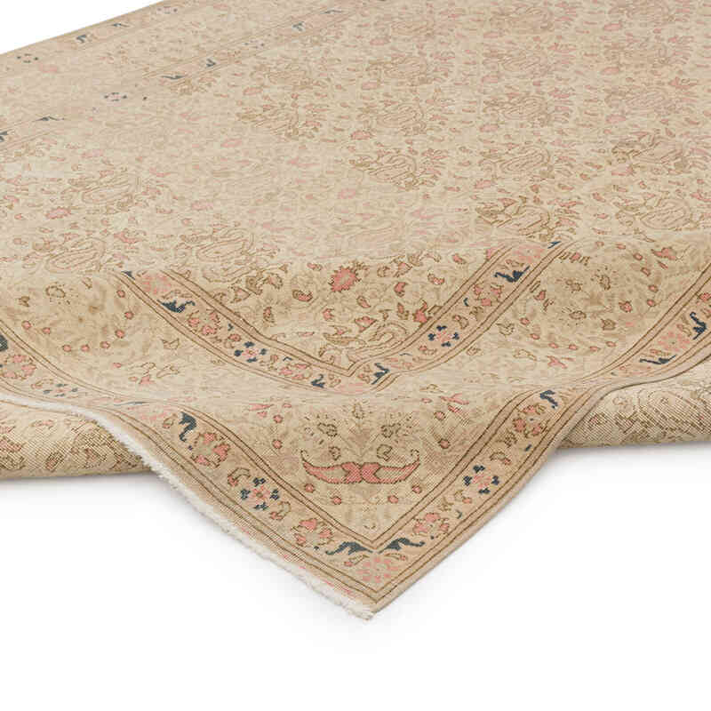 Alfombra Vintage Turca Anudada a Mano - 203 cm x 314 cm - K0075684