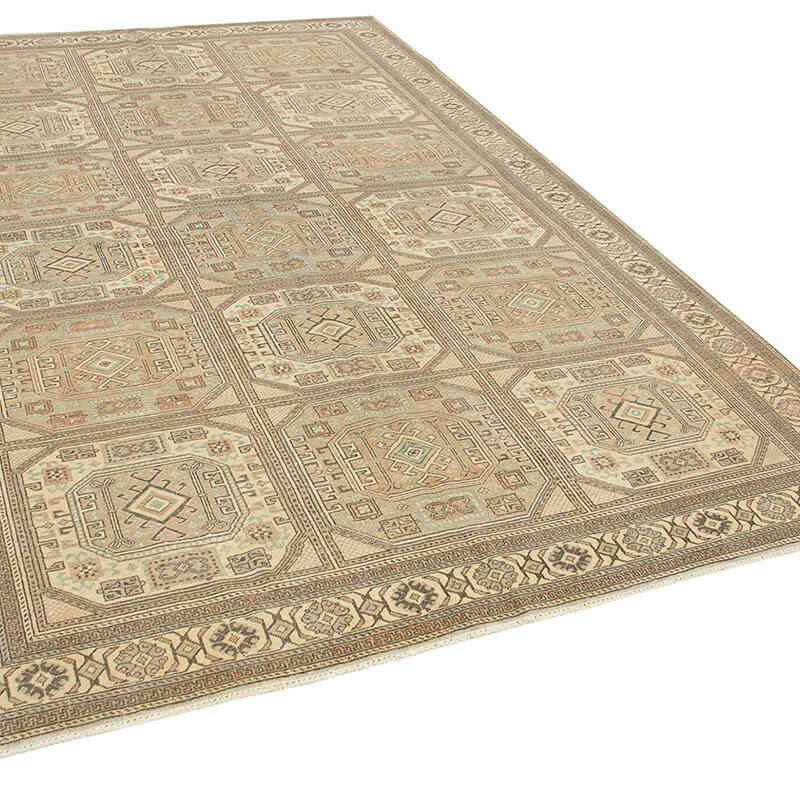 Alfombra Vintage Turca Anudada a Mano - 201 cm x 306 cm - K0075689