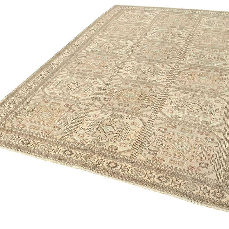 Alfombra Vintage Turca Anudada a Mano - 201 cm x 306 cm - K0075689