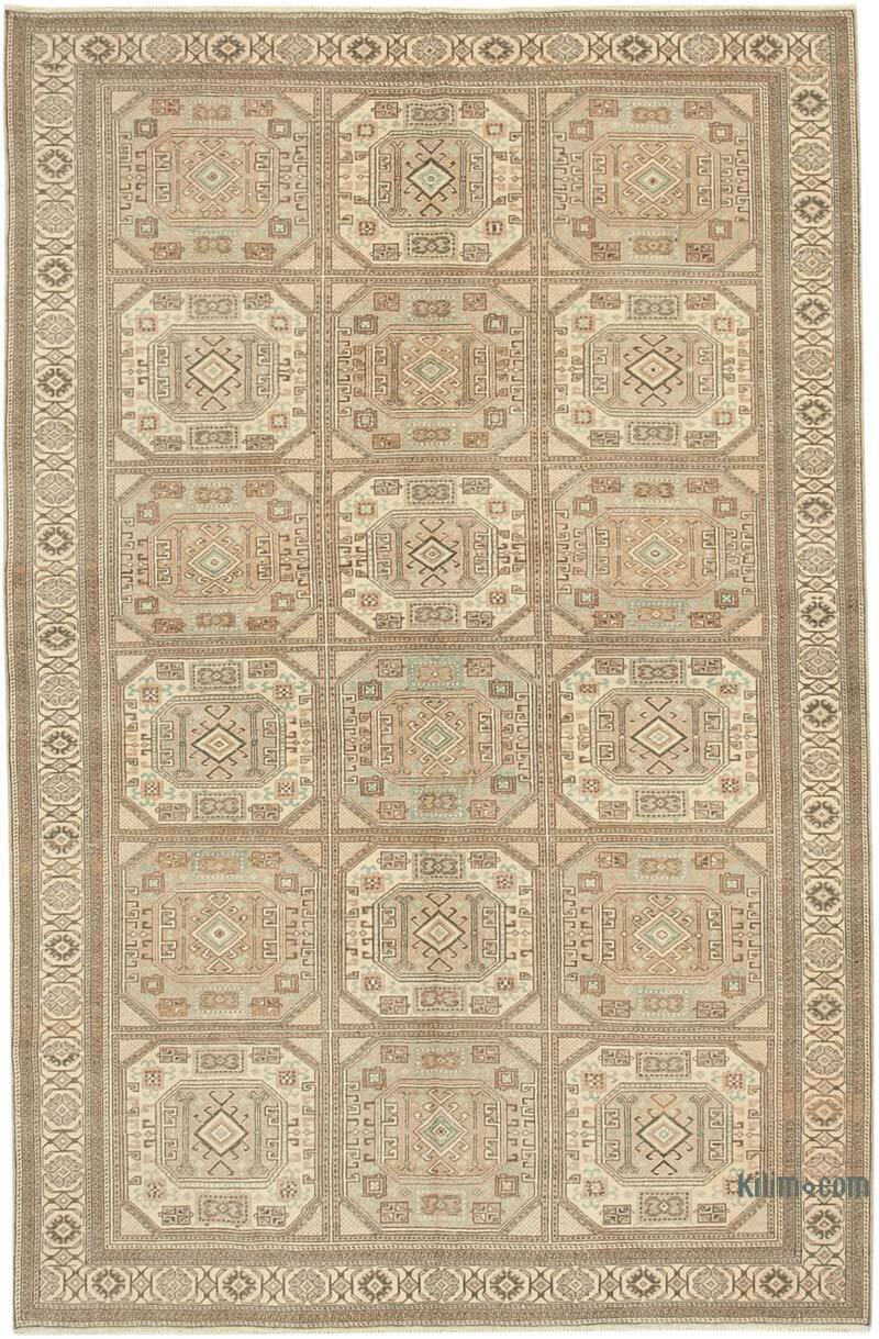 Alfombra Vintage Turca Anudada a Mano - 201 cm x 306 cm - K0075689