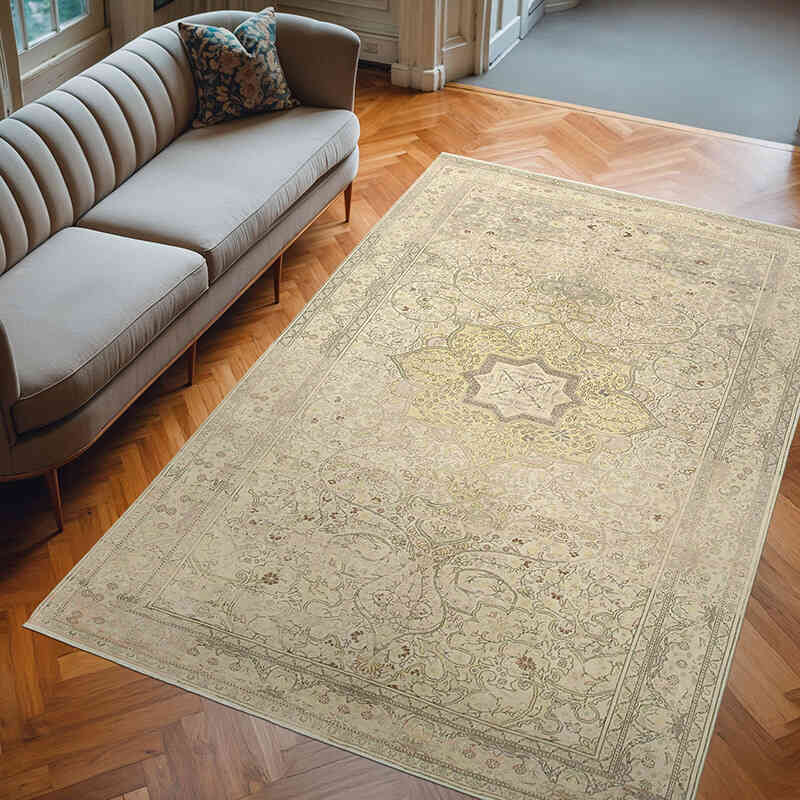 El Dokuma Vintage Halı - 200 cm x 292 cm - K0075690