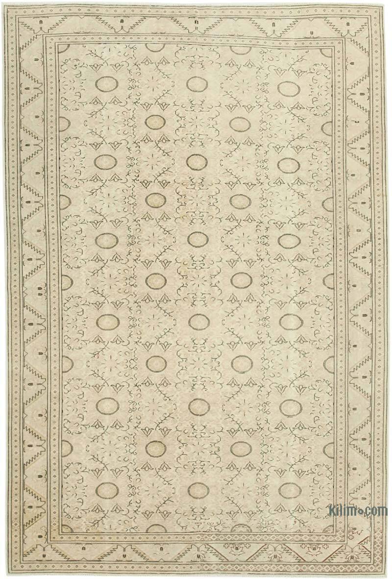 Vintage Turkish Hand-Knotted Rug - 6' 6" x 9' 8" (78" x 116") - K0075691